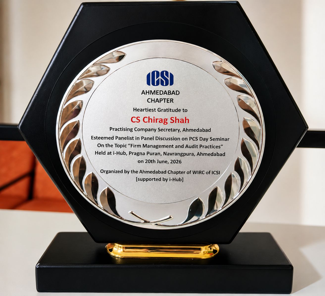 ICSI Ahmedabad Chapter Felicitations